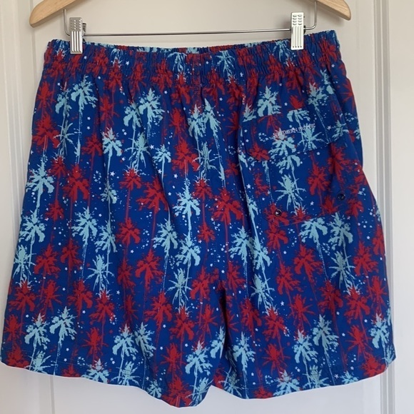 Southern Proper Men’s Swim Trunks Blue/Red XL - Picture 3 of 7